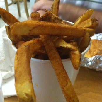 Five Guys - Large Cajun fries - Burgers Near Me - Culver City, California Five Guys - Large Cajun fries - Burgers Near Me - Culver City, California