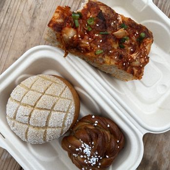 Saint Bread - Melonpan, savory focaccia and cardamom knot - Bakeries Near Me - Seattle, Washington Saint Bread - Melonpan, savory focaccia and cardamom knot - Bakeries Near Me - Seattle, Washington