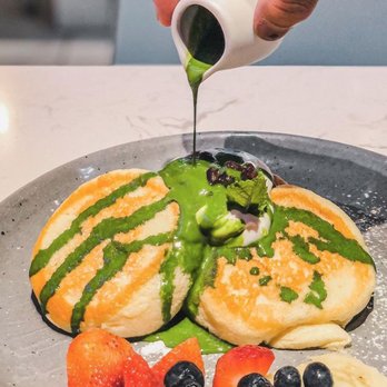 Hanabusa Cafe - Matcha Souffle Pancakes - Pancakes Near Me - Chicago, Illinois