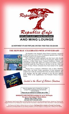 Republic Cafe and Ming Lounge by null