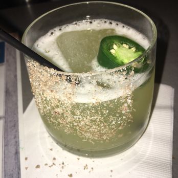 21 Square Bar + Kitchen - Jalapeño infused Mezcal cocktail - Bars Near Me - Torrance, California