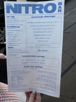 Menu photo 1 The Nitro Bar Newport, RI