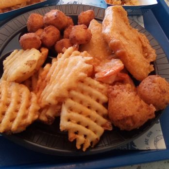 Long John Silver's - Long John Silver's. Fish and shrimp were fairly good. Waffle fries...ok. Crab cake, cheese bites, and hushpuppies were poor. - Seafood Near Me - Las Cruces, New Mexico