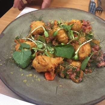 The Progress - Best tartar I have ever had! Lamb with potato fry bread - New American Near Me - San Francisco, California The Progress - Best tartar I have ever had! Lamb with potato fry bread - New American Near Me - San Francisco, California