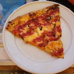 Pizza with onion and mushrooms Pizza with onion and mushrooms