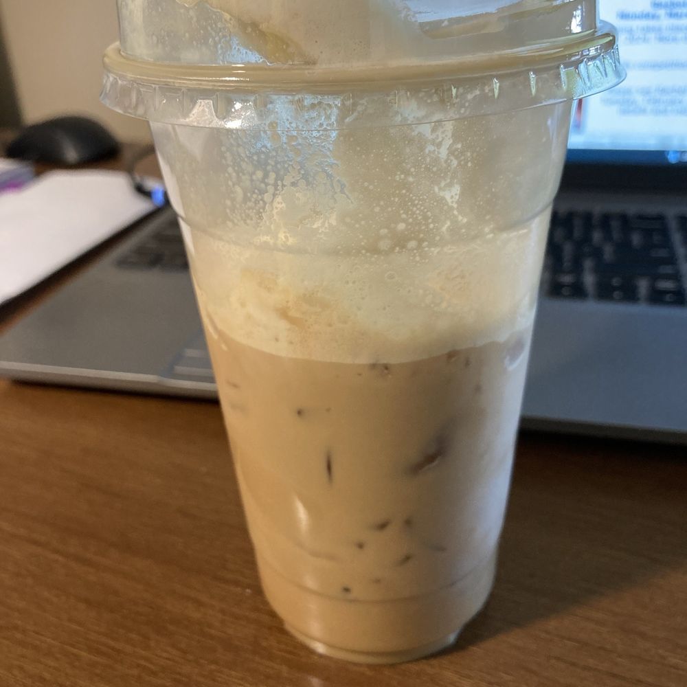 Tigers Den Cafe - White Chocolate Latte with Amaretto foam - Coffee & Tea Near Me - Armada, Michigan Tigers Den Cafe - White Chocolate Latte with Amaretto foam - Coffee & Tea Near Me - Armada, Michigan