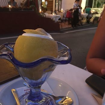 Saraceno d'Oro - Lemon sorbet to finish off dinner. So refreshing - Italian Near Me - Positano, SA Saraceno d'Oro - Lemon sorbet to finish off dinner. So refreshing - Italian Near Me - Positano, SA