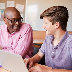 Brightmont Academy - Student receiving one-to-one instruction from teacher