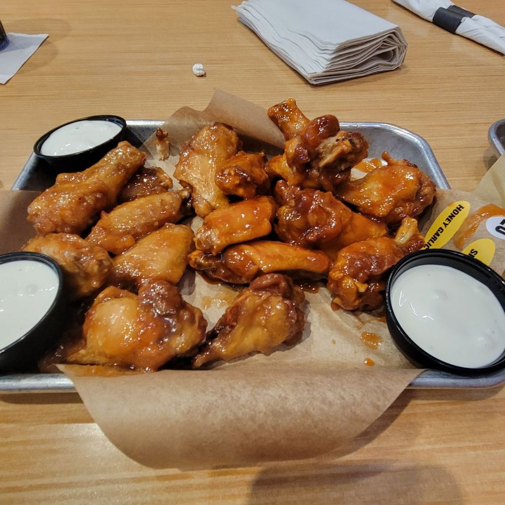 Honey Garlic and Honey Sriracha