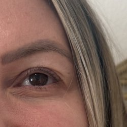 Before lashes...