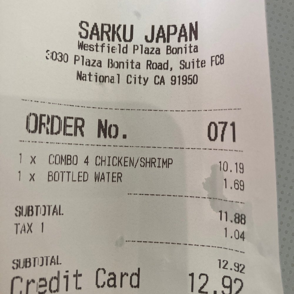 Sarku Japan - Combo 4 chicken n shrimp $10.19 2/5/2023 - Japanese Near Me - National City, California Sarku Japan - Combo 4 chicken n shrimp $10.19 2/5/2023 - Japanese Near Me - National City, California
