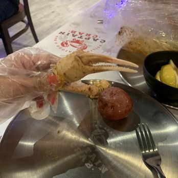 Captain Crab - Whoa! first time eating a crab leg like this - Cajun/Creole Near Me - Clovis, California