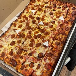 Sheet cheese and pepp. One of best slices I had from anywhere in years