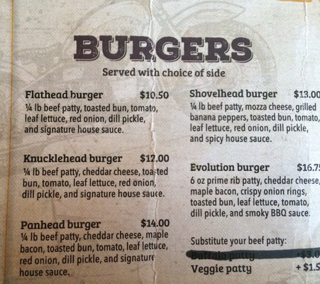 Menu photo 4 Last Chance Saloon Rosedale Station, AB
