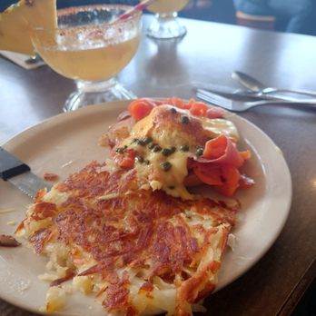 Bill's Cafe - Smoked salmon benedict with hash browns, my size - Breakfast & Brunch Near Me - Fremont, California