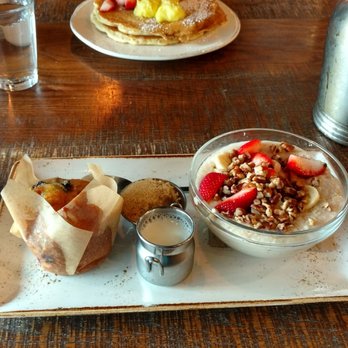 First Watch - Closest is the oatmeal and further is the lemon ricotta pancakes - Breakfast & Brunch Near Me - Westlake, Ohio First Watch - Closest is the oatmeal and further is the lemon ricotta pancakes - Breakfast & Brunch Near Me - Westlake, Ohio