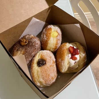 Mello - Tiramisu, lemon, strawberry, and dark chocolate :) - Donuts Near Me - Vancouver, British Columbia