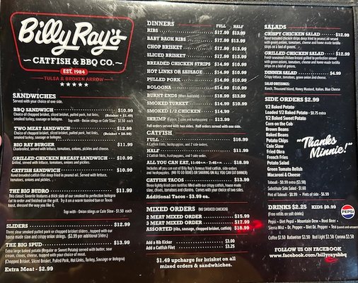 Menu photo 6 Billy Ray's Catfish & BBQ - Broken Arrow Broken Arrow, OK