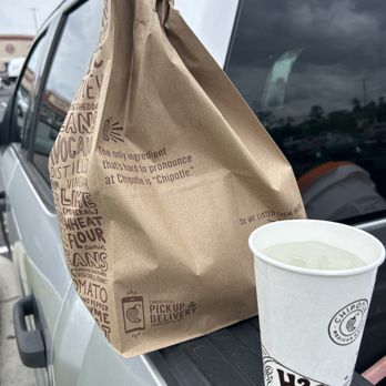 Chipotle Mexican Grill - Water cup and Chicken bowl. - Mexican Near Me - Slidell, Louisiana