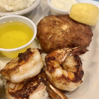 Quarterdeck - Crab cake and shrimps - Seafood Near Me - Arlington, Virginia Quarterdeck - Crab cake and shrimps - Seafood Near Me - Arlington, Virginia