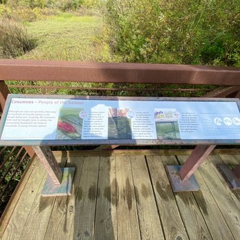 Cosumnes River Preserve - Fun info signs along the trail - apparently they get lots of salmon during high tides at certain times of the year - Parks Near Me - Galt, California