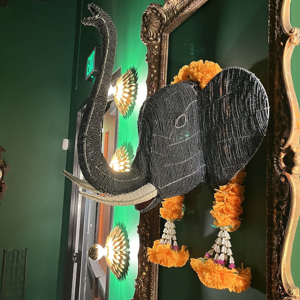 LeDu Thai - Beaded elephant head decor - Thai Near Me - Phoenix, Arizona