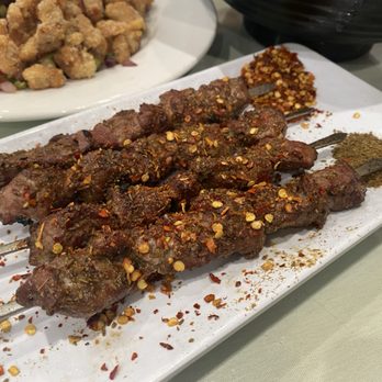 Taibat - Lamb skewers. While it smelled like what I've had all over China, it really lacked flavor and was unfortunately dry. - Halal Near Me - Artesia, California