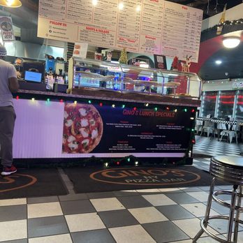 Gino's NY Pizza Bar - A lil dusty looking because of the rugs high traffic - Pizza Near Me - Atlanta, Georgia Gino's NY Pizza Bar - A lil dusty looking because of the rugs high traffic - Pizza Near Me - Atlanta, Georgia