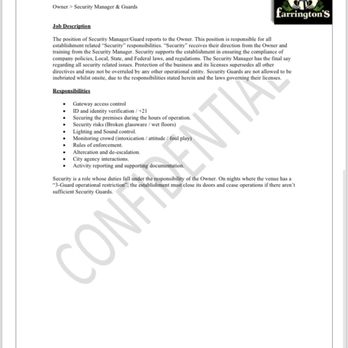 Farrington's - Farringtons Roles and Responsibilities - Pool Halls Near Me - Pleasant Hill, California