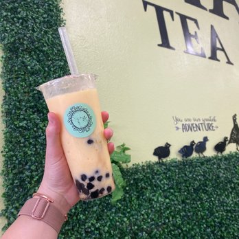 Phamily Tea House - Mango peach smoothie with boba - Coffee & Tea Near Me - Albuquerque, New Mexico