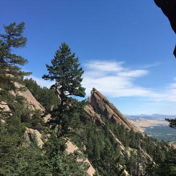 Royal Arch - View of a flatiorn from the arch - Hiking Near Me