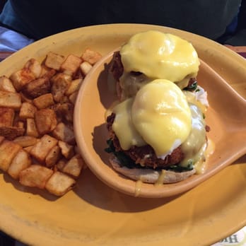 The Bada Bean - Crab cake Benedict, excellent - Breakfast & Brunch Near Me - Tallahassee, Florida The Bada Bean - Crab cake Benedict, excellent - Breakfast & Brunch Near Me - Tallahassee, Florida