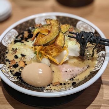 Ramen Nagi - Pumpkin ramen (October special). Incredibly well-balanced! - Ramen Near Me - Arcadia, California Ramen Nagi - Pumpkin ramen (October special). Incredibly well-balanced! - Ramen Near Me - Arcadia, California