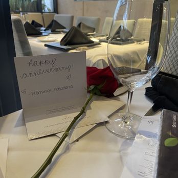 Fleming’s Prime Steakhouse & Wine Bar - Happy Anniversary card and rose - Steakhouses Near Me - Pasadena, California Fleming’s Prime Steakhouse & Wine Bar - Happy Anniversary card and rose - Steakhouses Near Me - Pasadena, California