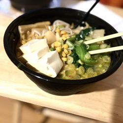 A Bowl Full Of Veggie Comfort @ Home: (Vegan Broth Thru UberEats)