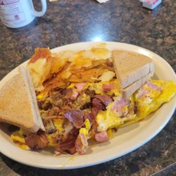 Esther's Restaurant - Meat Lovers Omelette