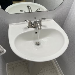 Here is the sink Dylan fixed for me. I am very happy with the result.