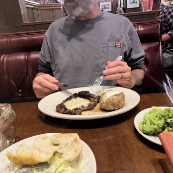 Don Hall's Factory - Ribeye steak , baked potato and wedge salad / broccoli - Steakhouses Near Me - Fort Wayne, Indiana Don Hall's Factory - Ribeye steak , baked potato and wedge salad / broccoli - Steakhouses Near Me - Fort Wayne, Indiana