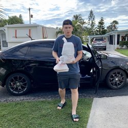 Blue River Delivery - Andrew does great food delivery in Sebastian. He brought my scallops and shrimp from Vic's hot and fresh and timely.