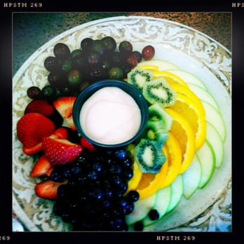 Another Broken Egg Cafe - Fruit platter, our 'nod' to good health! Cheers! - Breakfast & Brunch Near Me - Mountain Brook, Alabama