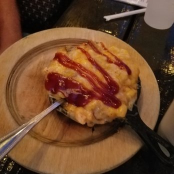 Jus' Mac - Pit Master- chopped brisket, barbecue sauce and Colby jack. - Comfort Food Near Me - Houston, Texas