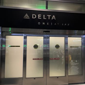 Delta One Lounge - Look for this subdued entrance for Delta One customers check in only. - Airport Lounges Near Me - Los Angeles, California Delta One Lounge - Look for this subdued entrance for Delta One customers check in only. - Airport Lounges Near Me - Los Angeles, California
