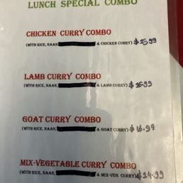 Combo menu