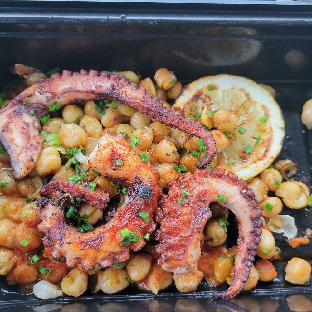 The Red Dory - The most tender delicious octopus App I've ever had! - New American Near Me - Tiverton, Rhode Island The Red Dory - The most tender delicious octopus App I've ever had! - New American Near Me - Tiverton, Rhode Island