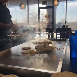 Kobe Japanese Steakhouse - Our chef, and the food!