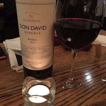 Riverbank Bistro - Beautiful bottle of Malbec - Canadian (New) Near Me - St. Albert, Alberta