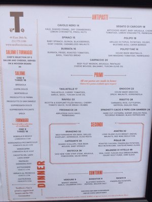 Menu photo 8 Tarallucci e Vino NoMad New York, NY Menu photo 8 Tarallucci e Vino NoMad New York, NY