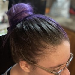Reflections Hair Salon - The whole side and underneath of her hair is grey... ‍