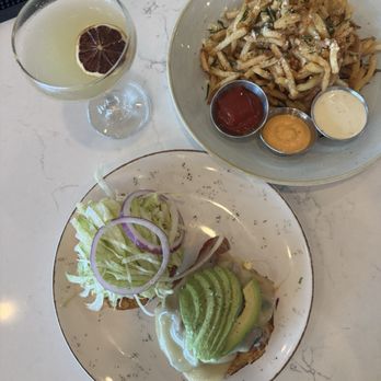 Cork & Pig Tavern - Salmon BLT Truffle Fries - New American Near Me - Southlake, Texas Cork & Pig Tavern - Salmon BLT Truffle Fries - New American Near Me - Southlake, Texas