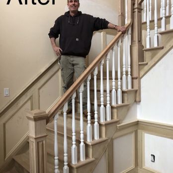 Wood’n Stone Creations - Gorgeous custom staircase - Carpenters Near Me Wood’n Stone Creations - Gorgeous custom staircase - Carpenters Near Me